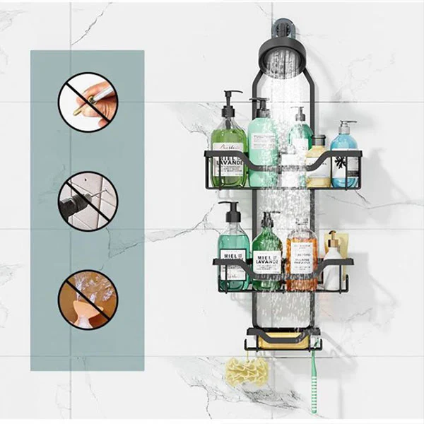 Bathroom Corner Stainless Steel Soap Dish Drain Rack