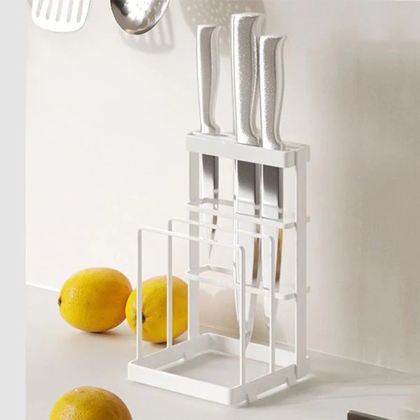 Metal Anti Tip Countertop Knife Block