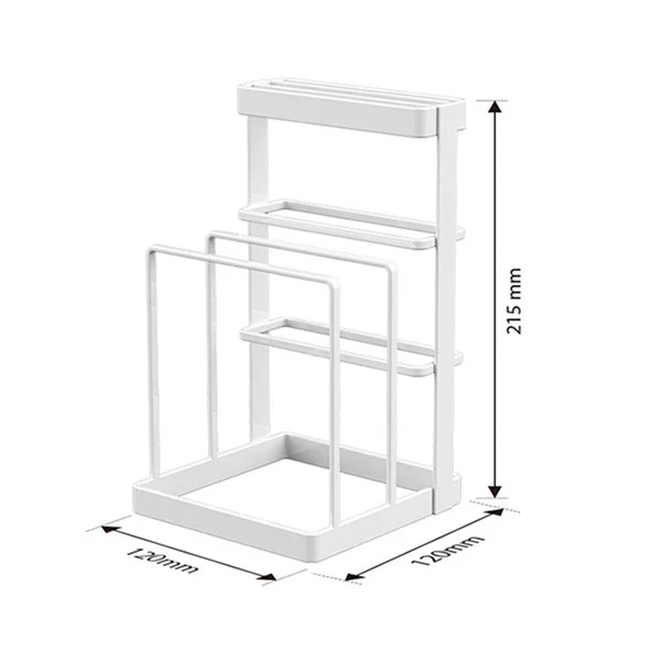 Metal Anti Tip Countertop Knife Block